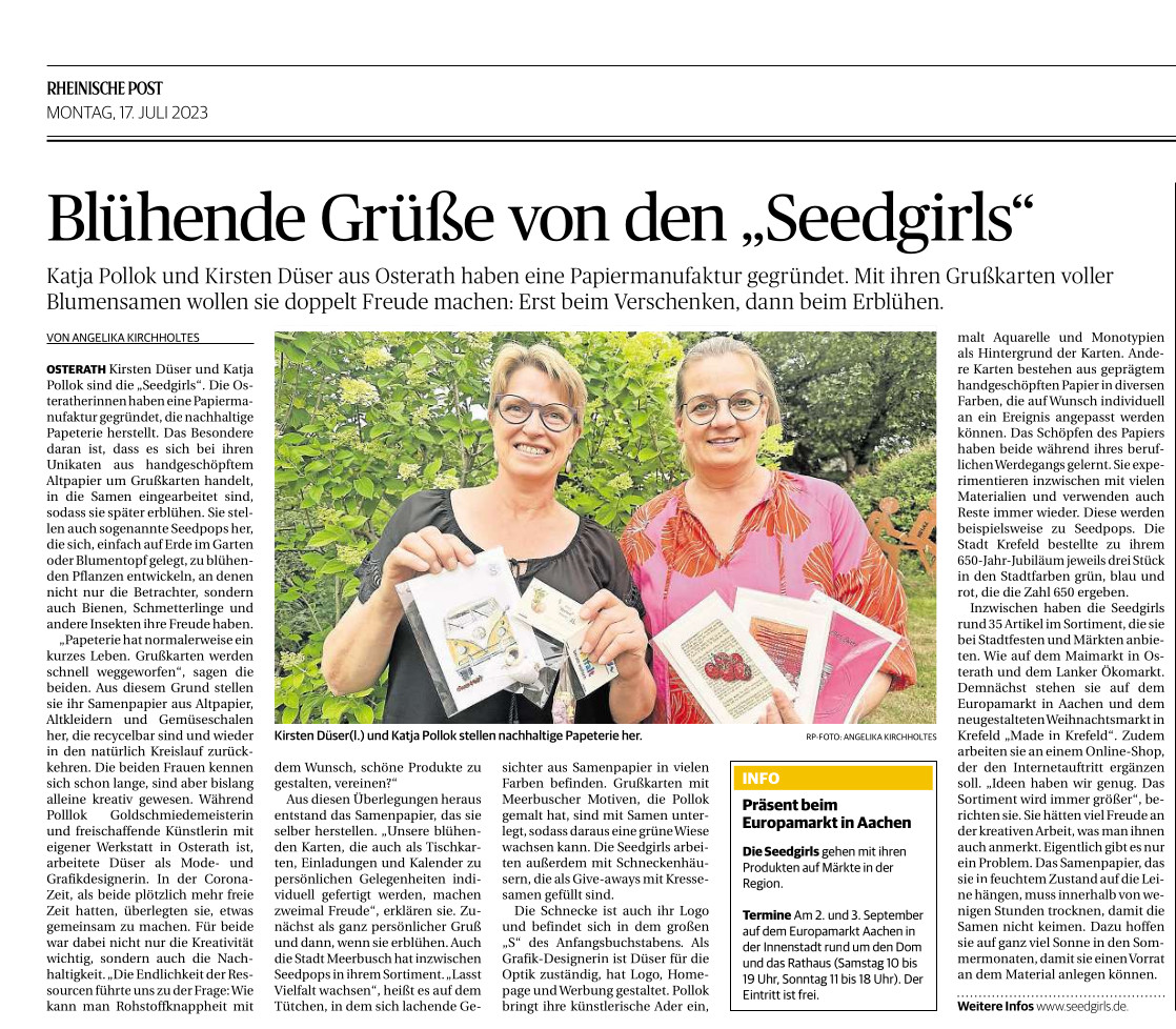 You are currently viewing Seedgirls in der Rheinischen Post